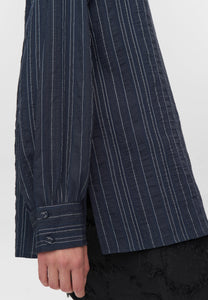 Dark Slate Gray חולצה מכופתרת ארוכה לנשים  Zaya MINIMUM