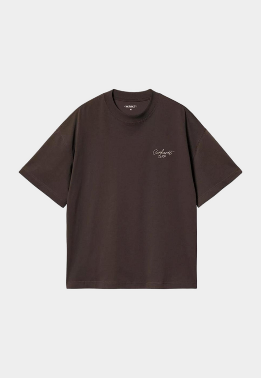 Lavender טי שירט קצרה גברים S/S Signature Script CARHARTT WIP