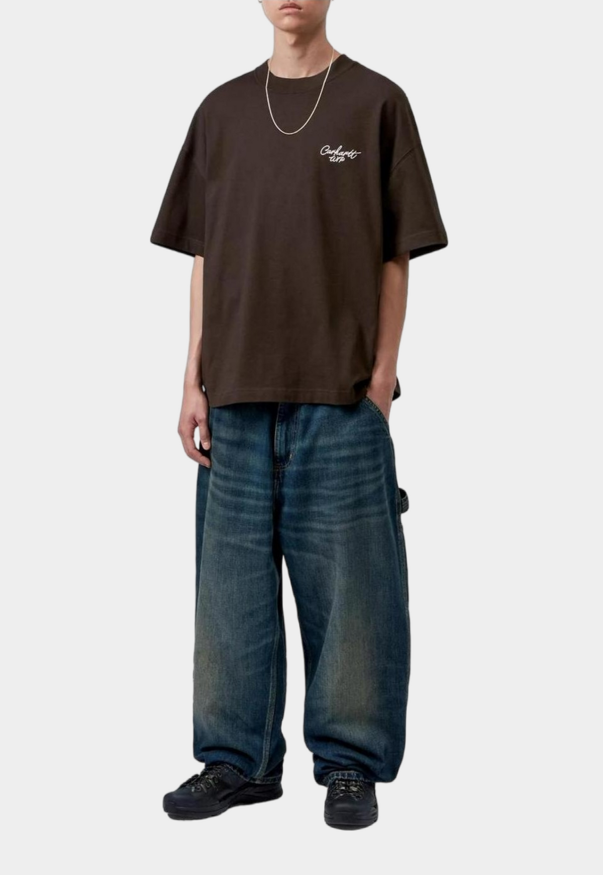 Lavender טי שירט קצרה גברים S/S Signature Script CARHARTT WIP