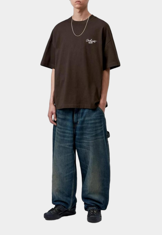 Lavender טי שירט קצרה גברים S/S Signature Script CARHARTT WIP