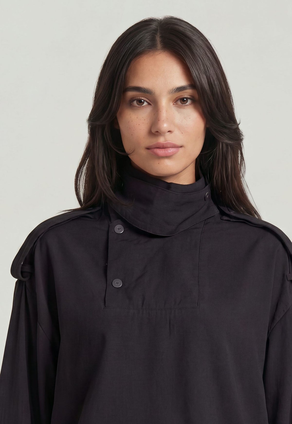 Dark Slate Gray חולצה מכופתרת ארוכה לנשים Anorak Shirt G STAR