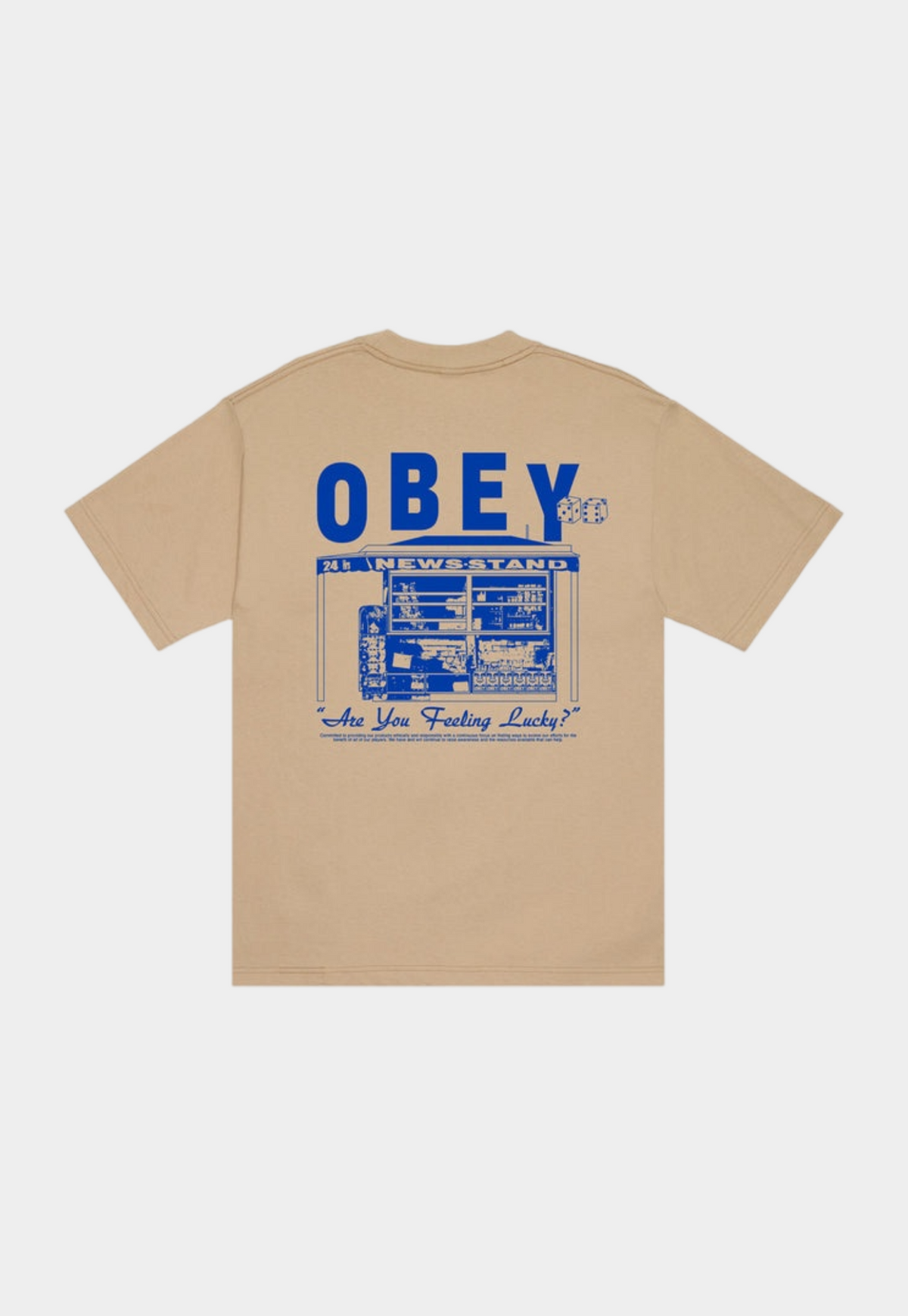 Lavender OBEY NEWSTAND טי שירט קצרה OBEY