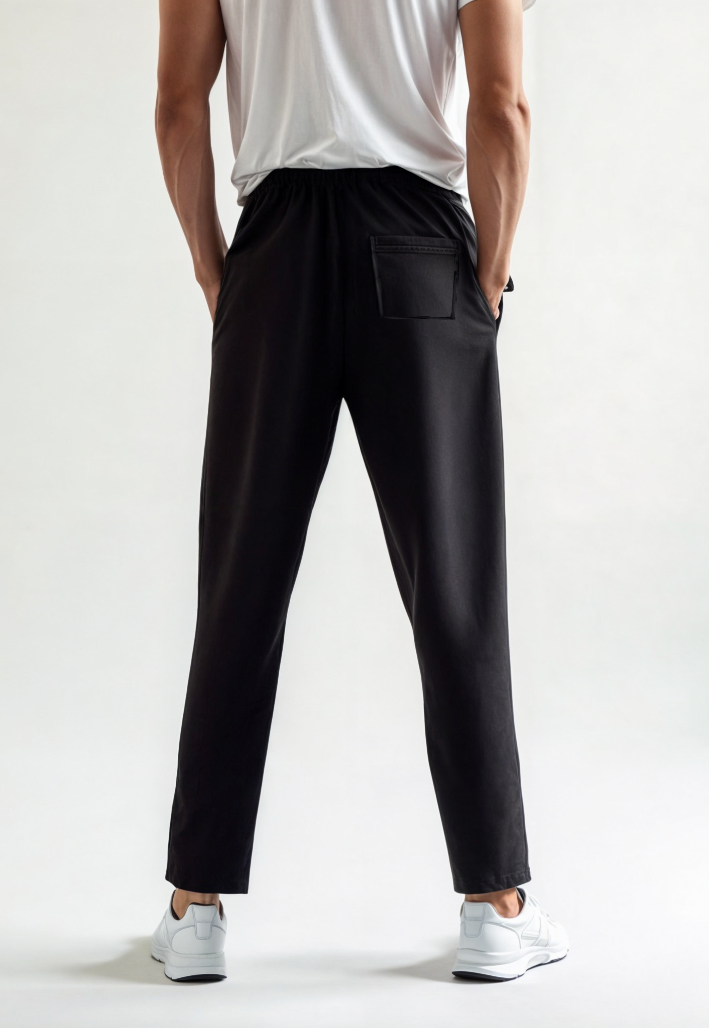 Black מכנסי טרנינג בגזרה ישרה לגברים SCOTCH & SODA