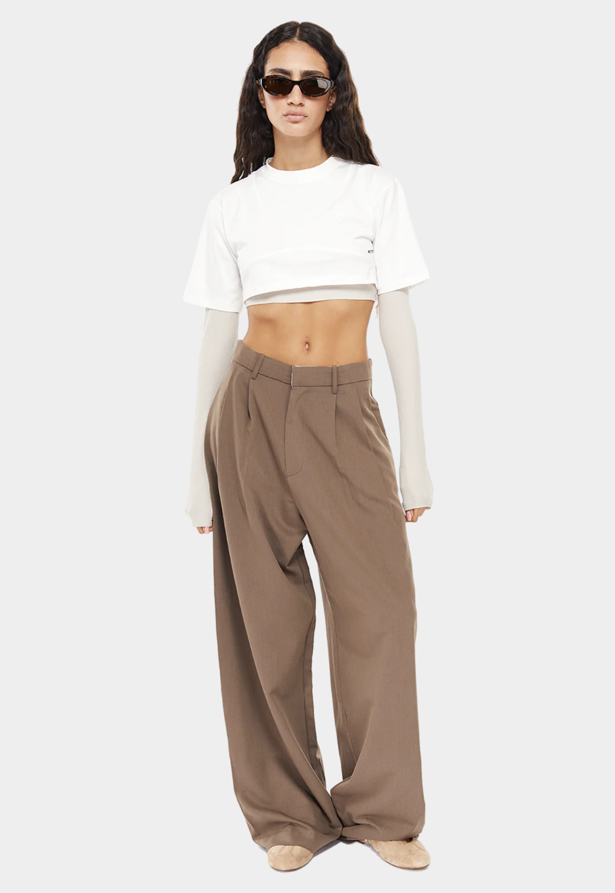 Lavender מכנסיים מחויטים לנשים Hedi MOTHER OF ALL