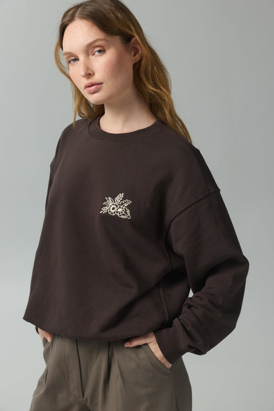 Dark Gray THE UNSTOPPABLE CREWNECK סווטשירט HERSTORY