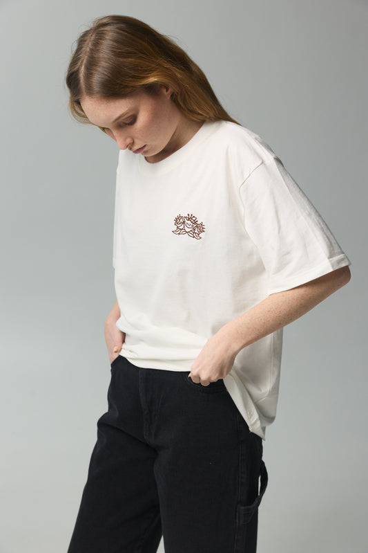 Dark Gray THE SPEAK UP TEE טי שירט קצרה HERSTORY