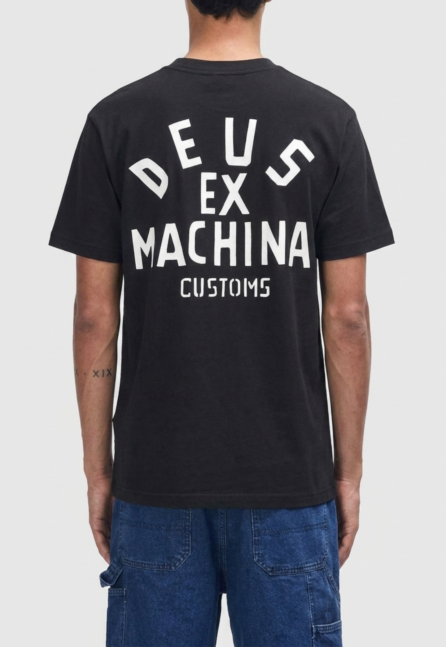 Lavender חולצת טי גברים Pisstin Tee Vintage White DEUS EX MACHINA