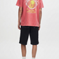 Lavender חולצת טי שירט קצרה לגברים Out Of Reach Tee Anthracite DEUS EX MACHINA