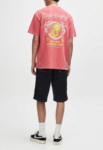 Lavender חולצת טי שירט קצרה לגברים Out Of Reach Tee Anthracite DEUS EX MACHINA