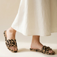 Gray כפכפי עור לנשים Pardes Slides LAX