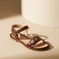 Wheat סנדלי עור לנשים Pardes Slides LAX