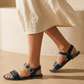 Tan סנדלי עור לנשים Pardes Slides LAX