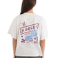 White Smoke טי שירט קצרה Boxifit Island לנשים HURLEY