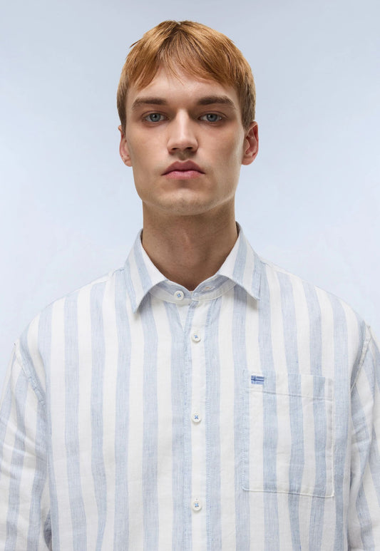 חולצה מכופתרת ארוכה לגברים Brolio