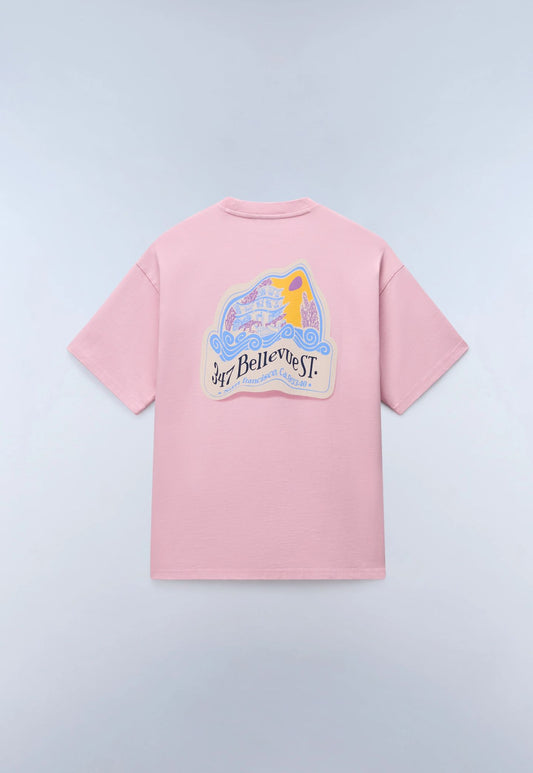 Thistle טי שירט קצרה לגברים Fluorite NAPAPIJRI