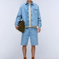Light Gray מכנסי ברמודה לגברים Rambler -  Loose Fit NAPAPIJRI