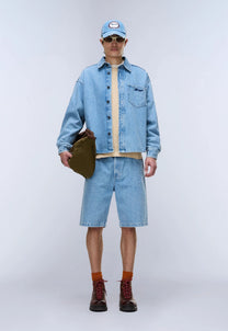 Light Gray מכנסי ברמודה לגברים Rambler -  Loose Fit NAPAPIJRI
