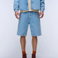Light Gray מכנסי ברמודה לגברים Rambler -  Loose Fit NAPAPIJRI