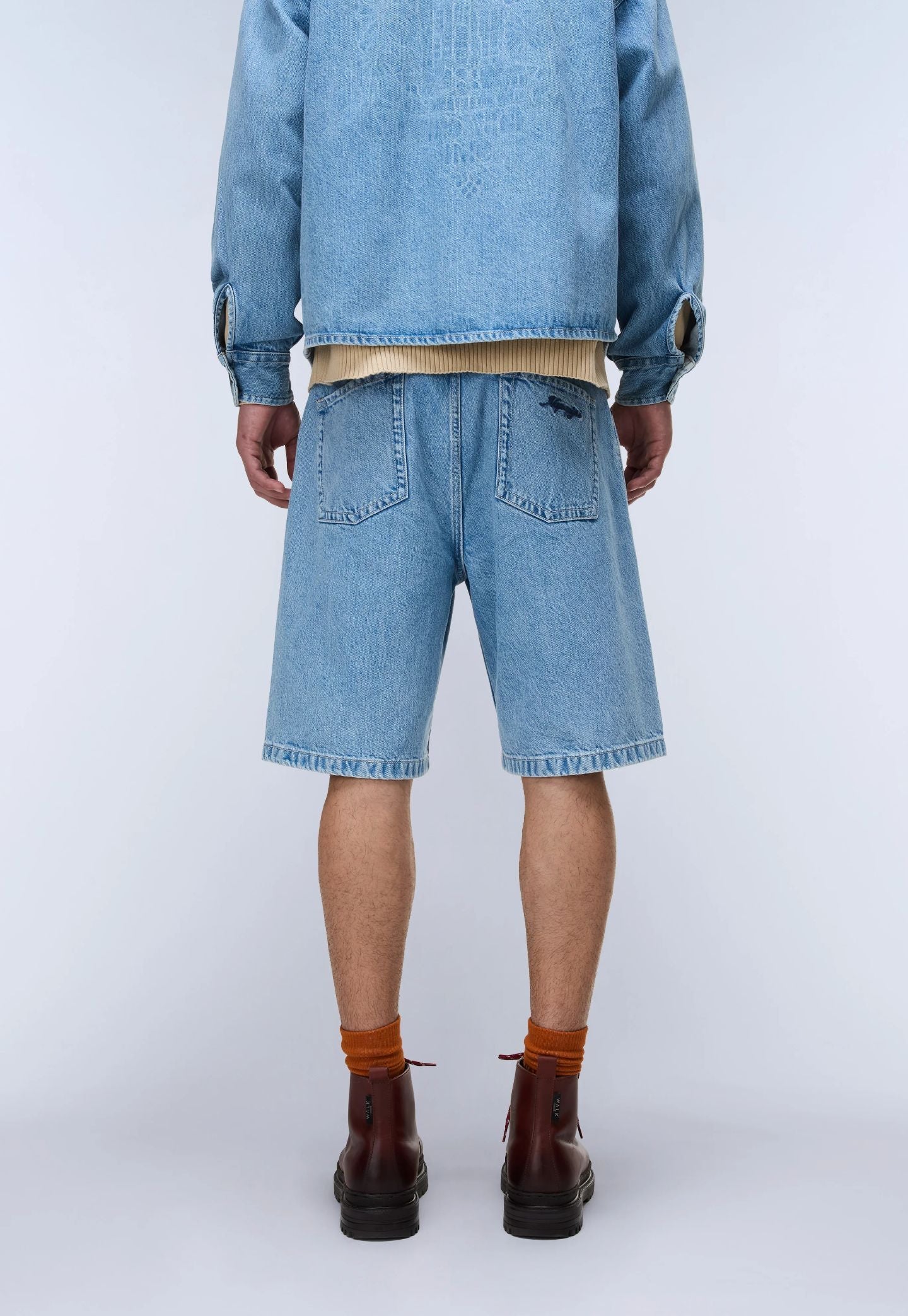 Light Gray מכנסי ברמודה לגברים Rambler -  Loose Fit NAPAPIJRI