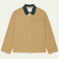 Dark Khaki ג'קט לגברים Twill Zipper Jacket LES DEUX