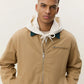 Lavender ג'קט לגברים Twill Zipper Jacket LES DEUX