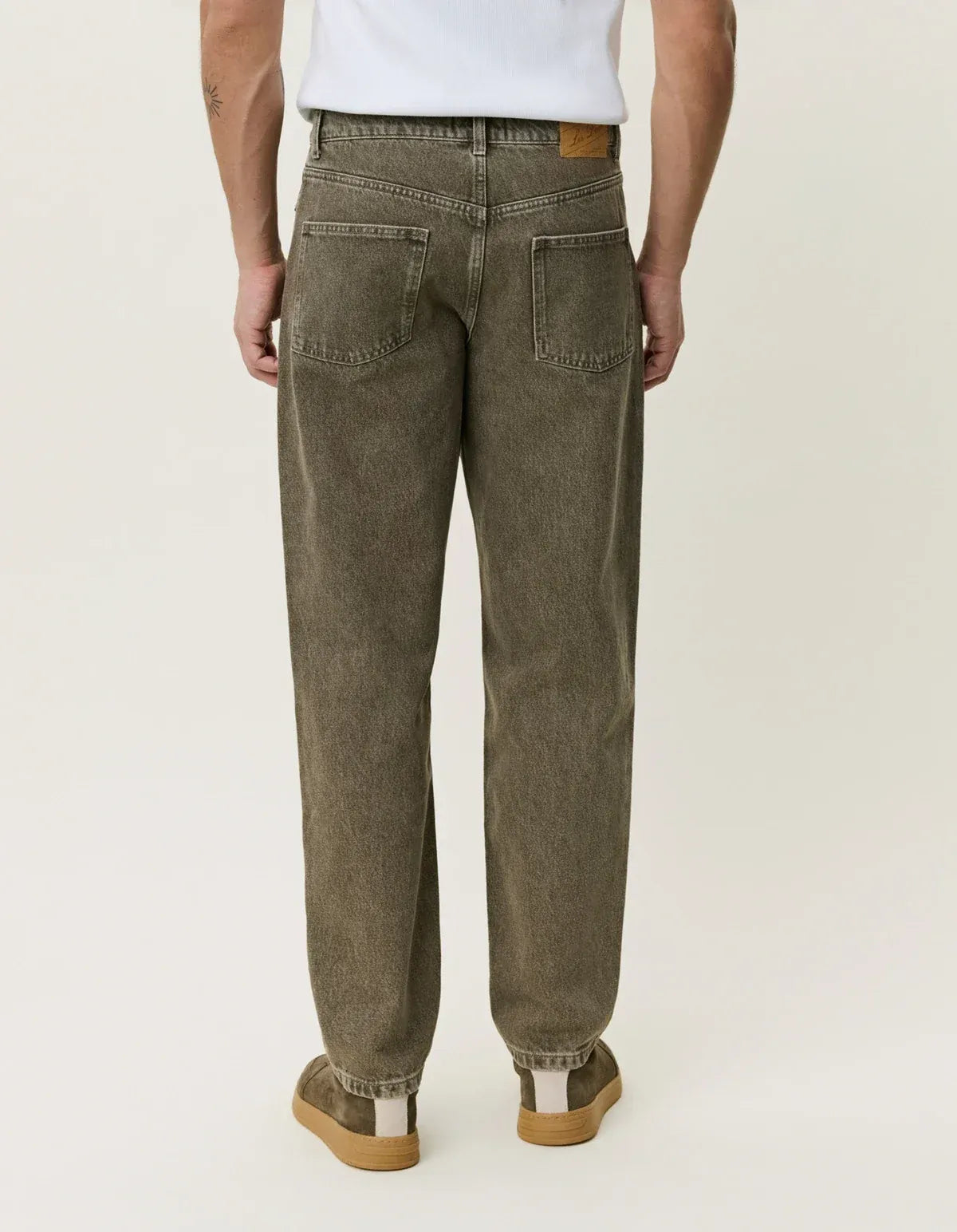 Dark Olive Green ג'ינס ארוך לגברים Ryder Jeans LES DEUX