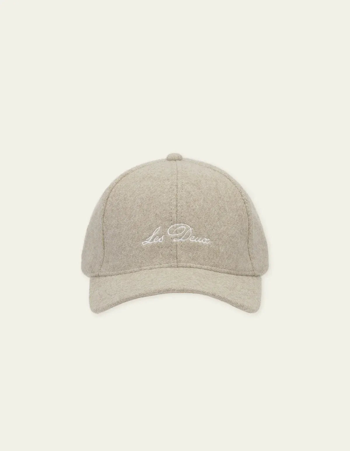 Dark Gray כובע מצחיה לגברים Signature Wool Baseball Cap LES DEUX