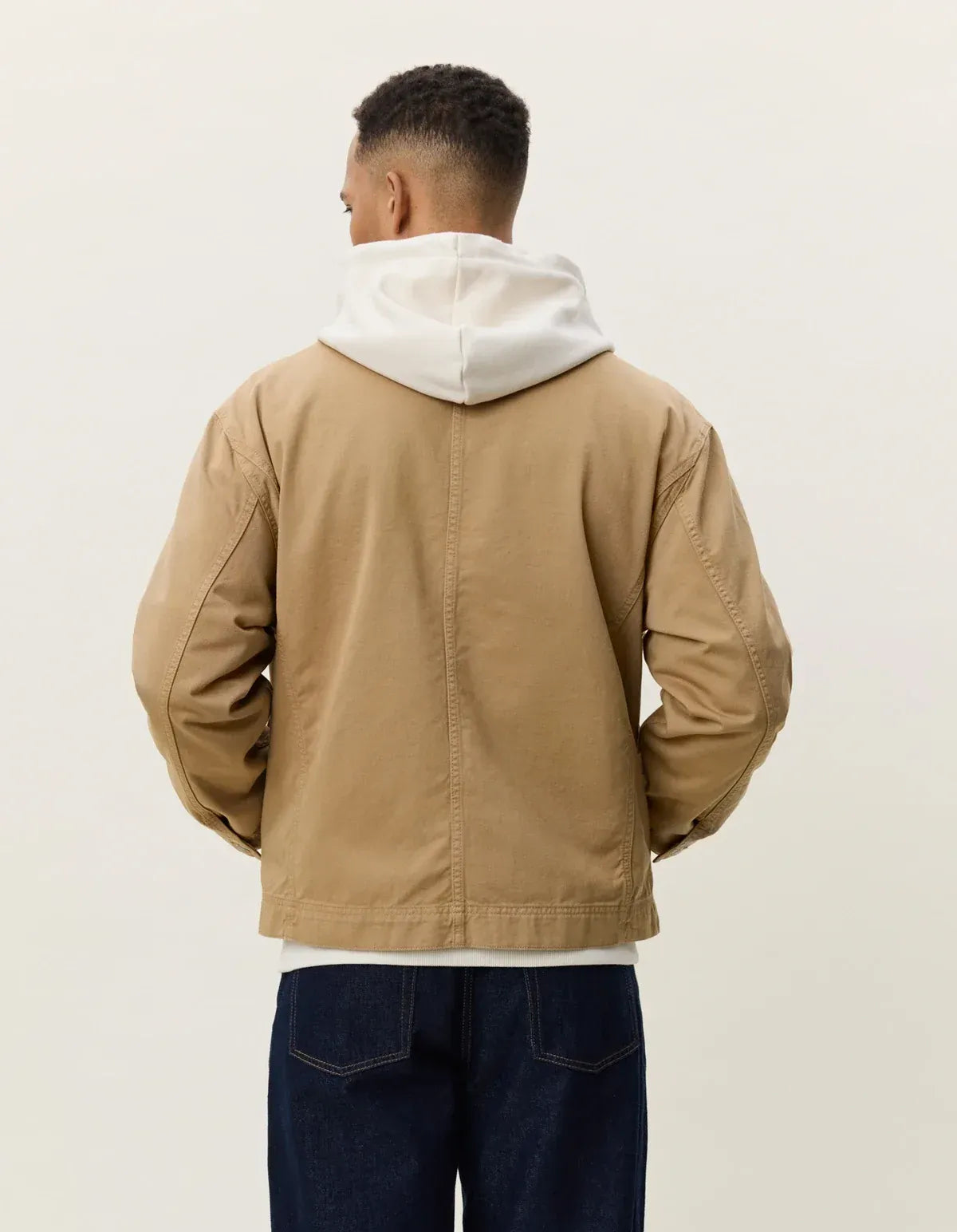 Lavender ג'קט לגברים Twill Zipper Jacket LES DEUX
