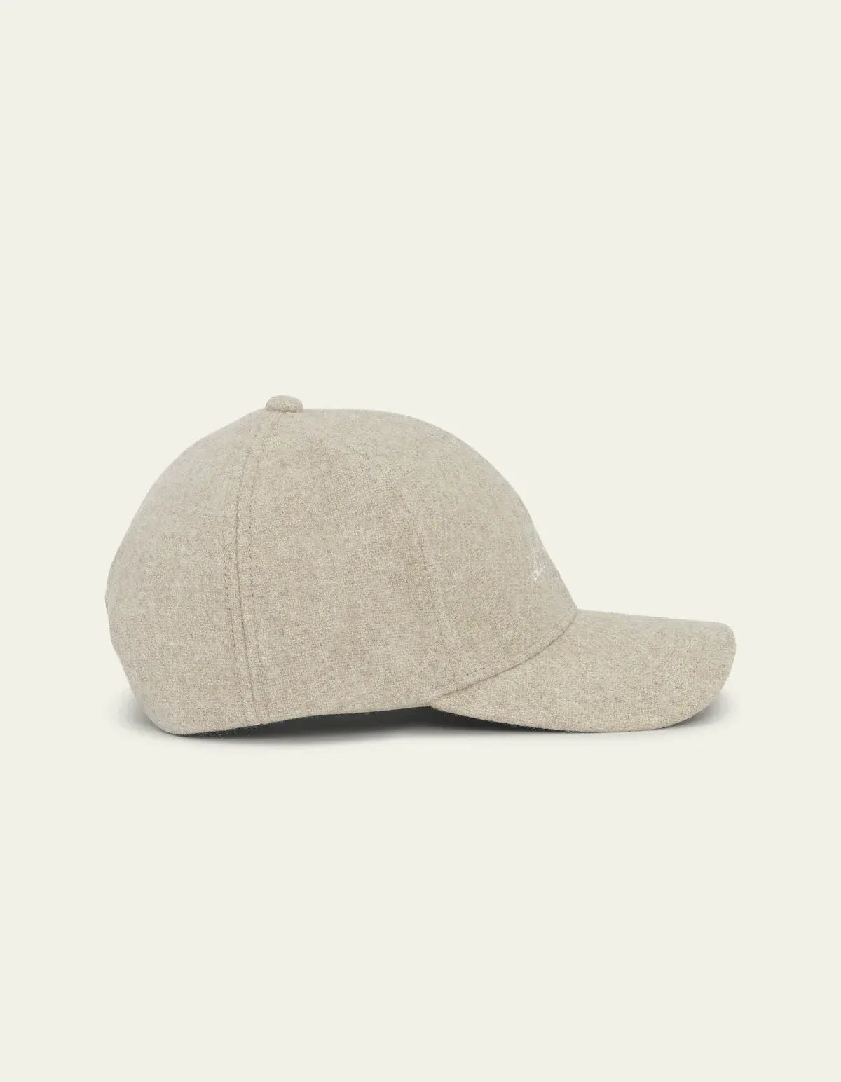 Gray כובע מצחיה לגברים Signature Wool Baseball Cap LES DEUX