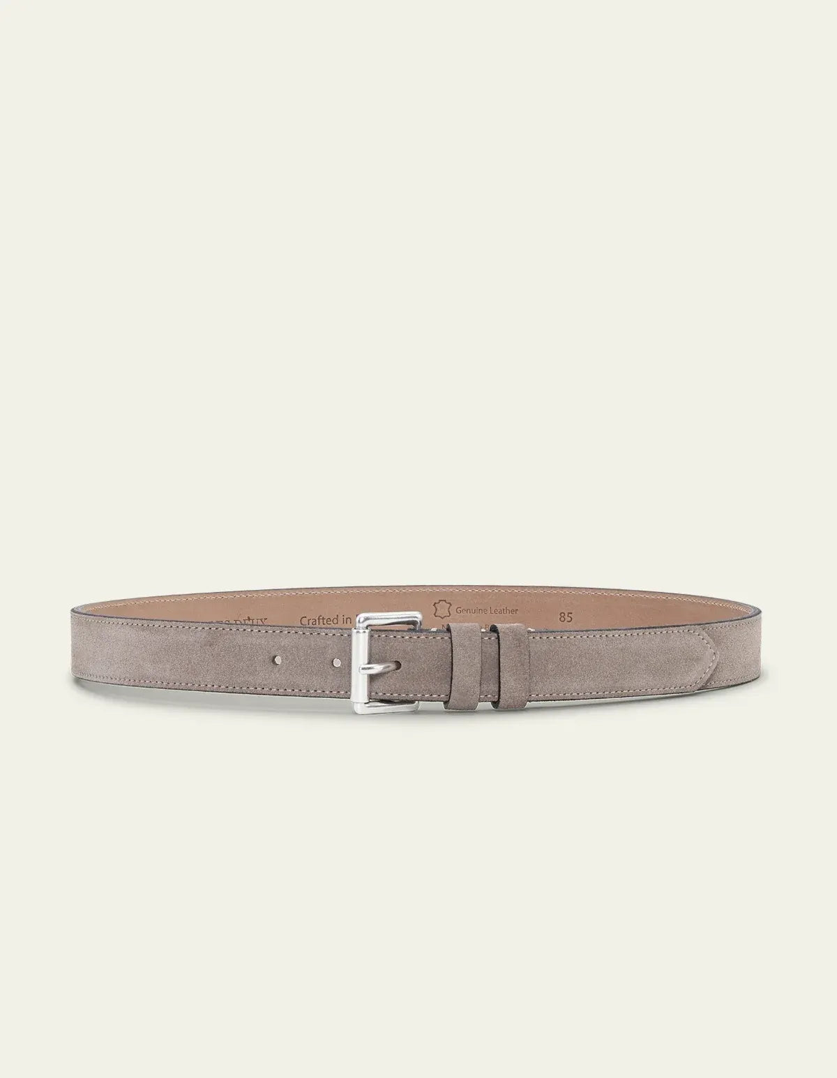 Light Slate Gray חגורה לגברים Walid Suede Belt LES DEUX