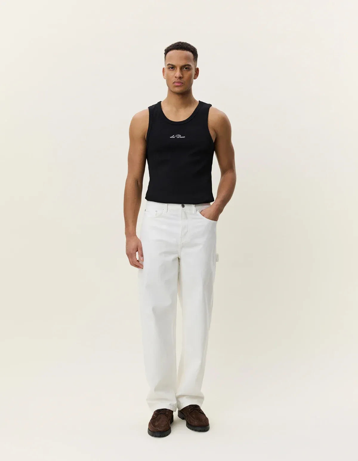 Antique White ג'ינס ארוך לגברים Carpenter Jeans LES DEUX