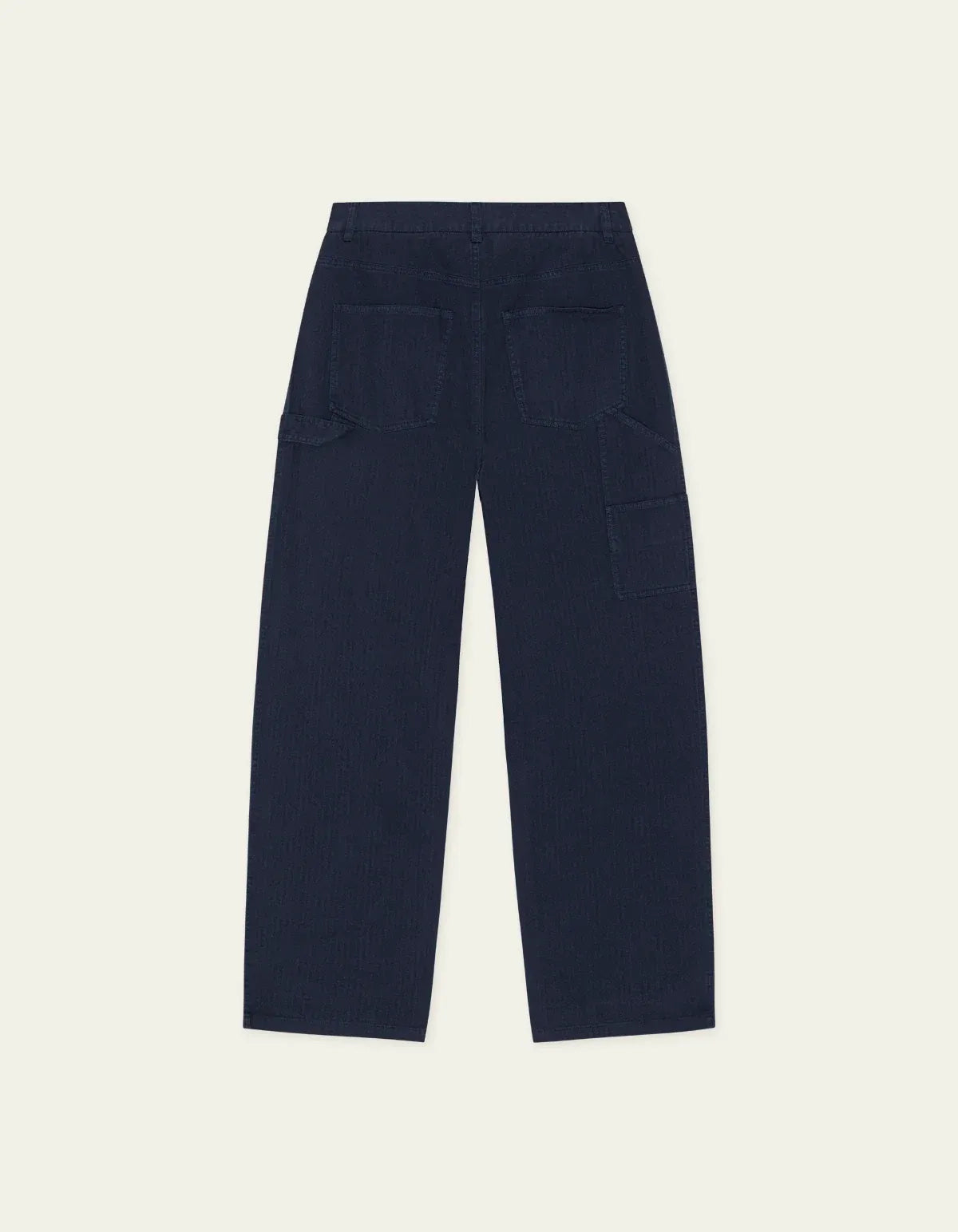 Dark Slate Gray מכנסיים ארוכים לגברים Roi Carpenter Herringbone Pants LES DEUX