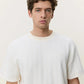 Lavender טי שירט קצרה לגברים Stripe Jacquard T-Shirt LES DEUX