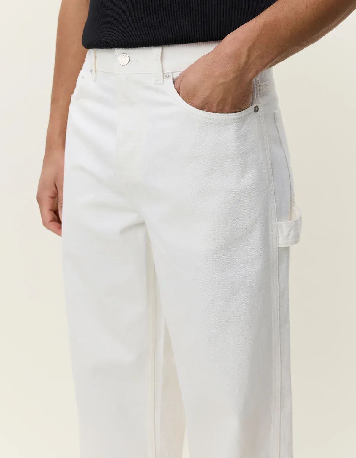 Light Gray ג'ינס ארוך לגברים Carpenter Jeans LES DEUX
