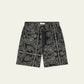 Dark Slate Gray מכנסיים קצרים לגברים Paisley AOP Shorts LES DEUX