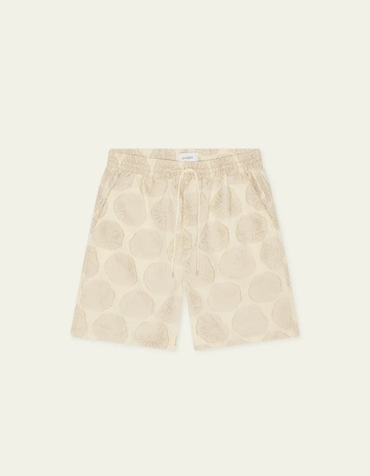 Light Gray מכנסיים קצרים לגברים Dahlia Jacquard Shorts LES DEUX