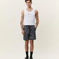 Antique White מכנסיים קצרים לגברים Paisley AOP Shorts LES DEUX