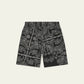 Dark Slate Gray מכנסיים קצרים לגברים Paisley AOP Shorts LES DEUX