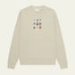 Gray סווטשירט לגברים Stamp Sweatshirt LES DEUX