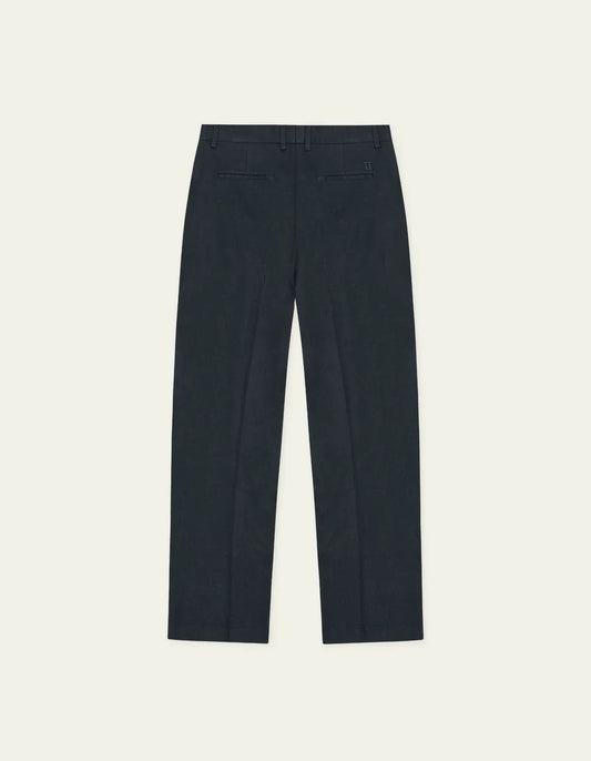 Dark Slate Gray מכנסיים ארוכים לגברים Pleated Twill Suit Pants LES DEUX