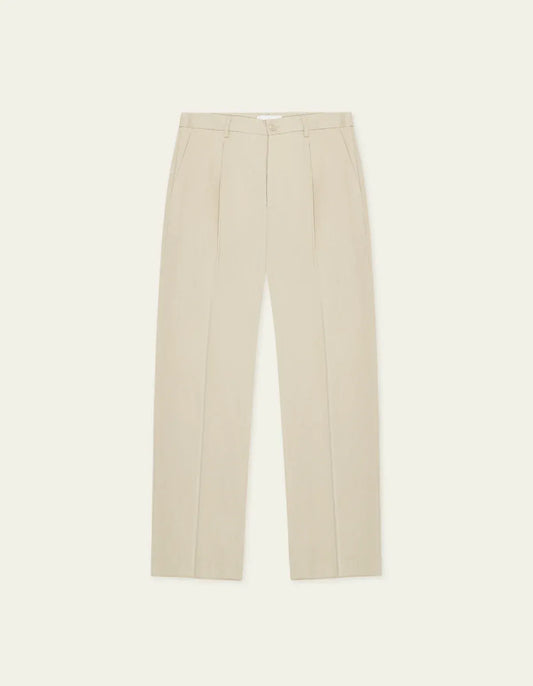 Gray מכנסיים ארוכים לגברים Pleated Twill Suit Pants LES DEUX