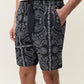 Antique White מכנסיים קצרים לגברים Paisley AOP Shorts LES DEUX