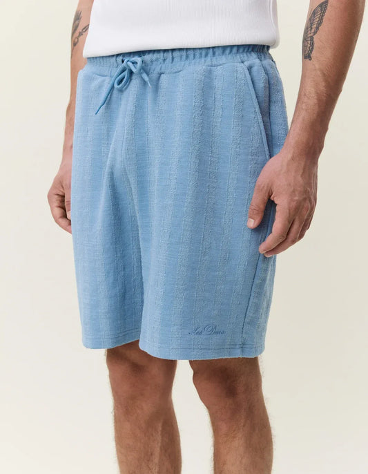 Antique White מכנסיים קצרים לגברים Stripe Jacquard Shorts LES DEUX