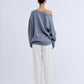 Light Gray סוודר לנשים Rachel LOVE STORIES