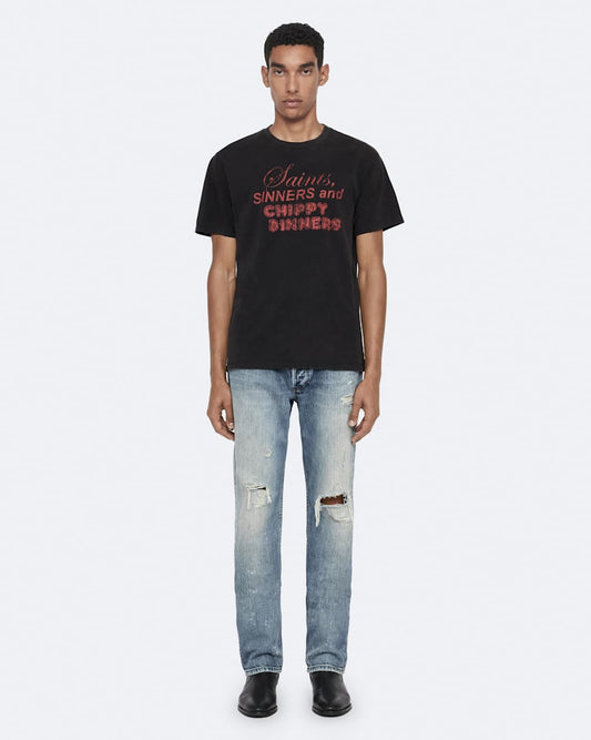 Alice Blue טי שירט קצרה לגברים Chippy ALLSAINTS