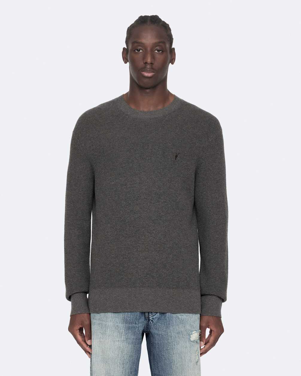 Dark Slate Gray סוודר לגברים Aspen ALLSAINTS