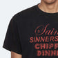 Alice Blue טי שירט קצרה לגברים Chippy ALLSAINTS