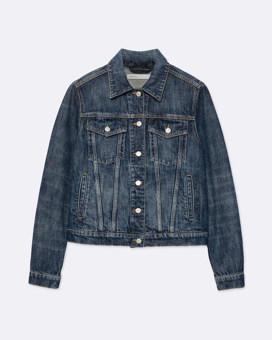 Dark Slate Gray ג'קט לנשים Regular Trucker ALLSAINTS