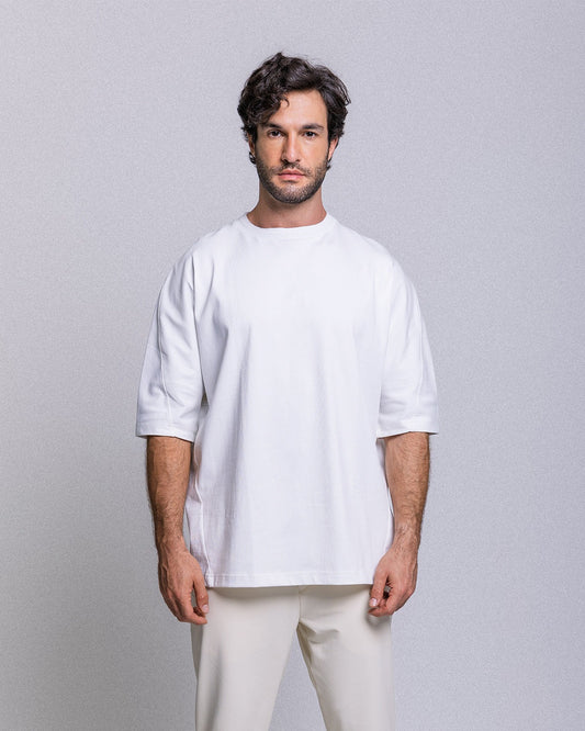 Light Gray טי שירט קצרה לגברים Spin THIRTY DEGREES