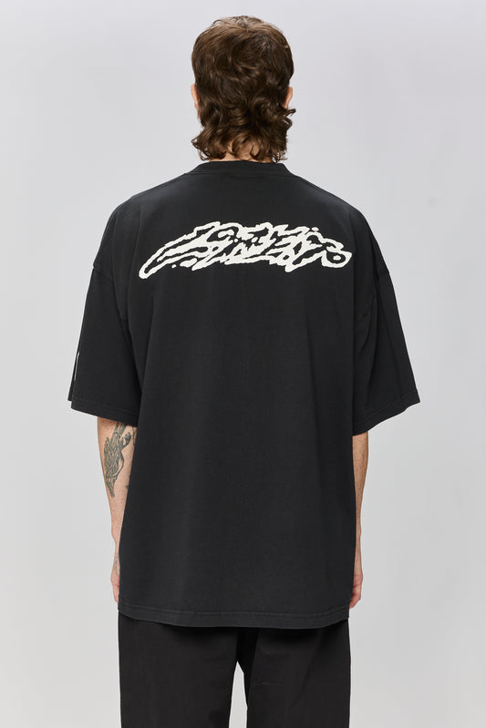 Light Gray טי שירט קצרה לנשים / גברים Atmos LAZY EYE PPL